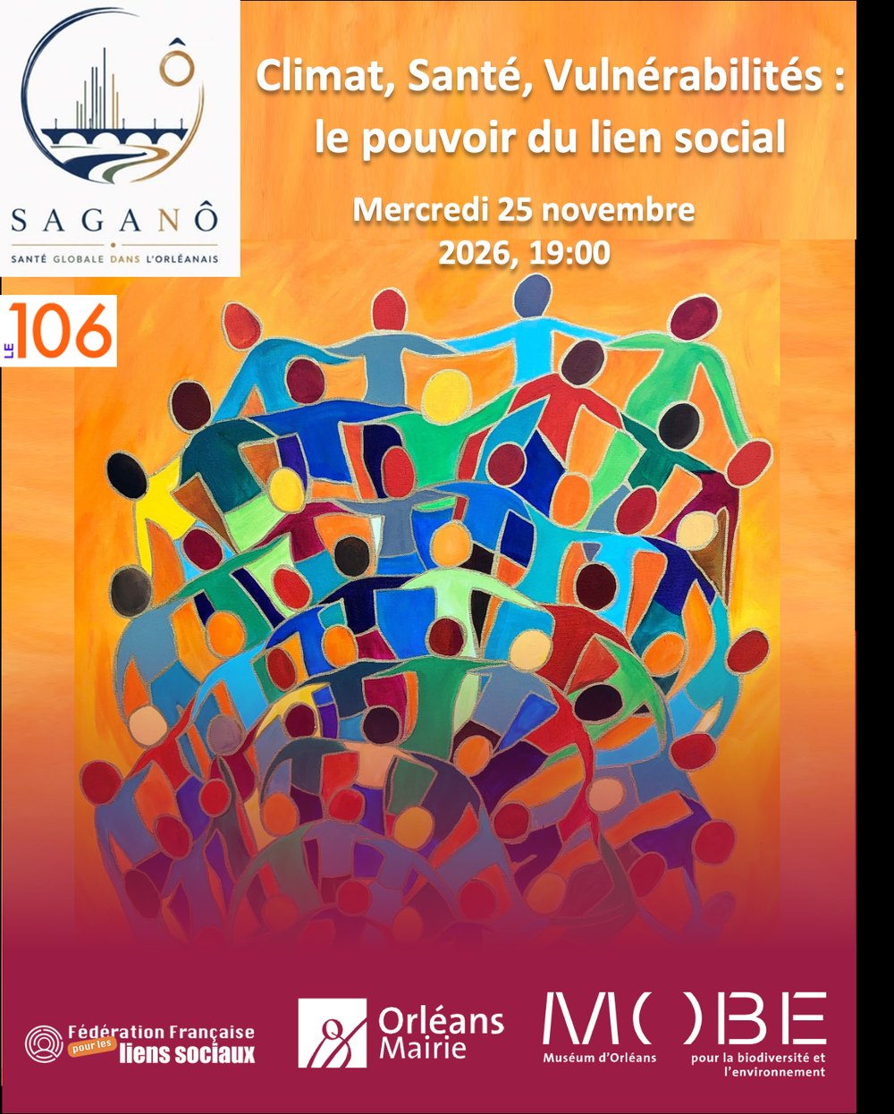 Affiche : Climat, Santé, Vulnérabilités — mercredi 25 novembre 2026 au MOBE